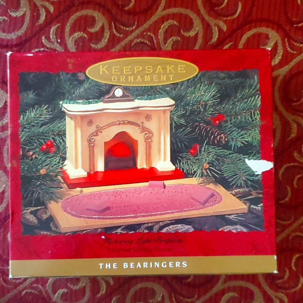 The Bearingers Flickering Fireplace Hallmark Keepsake Ornament